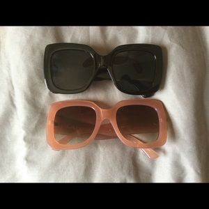 BUNDLE -Oversized Chunky Square Frame Sunglasses